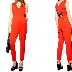 NWT Topshop Orange Jumpsuit